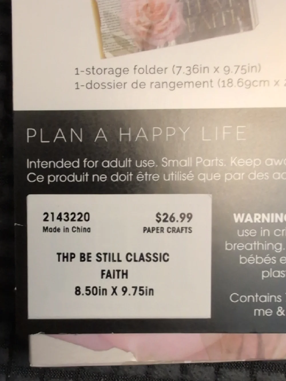 The Happy Planner Companion Accessories - Be Still Faith Edition